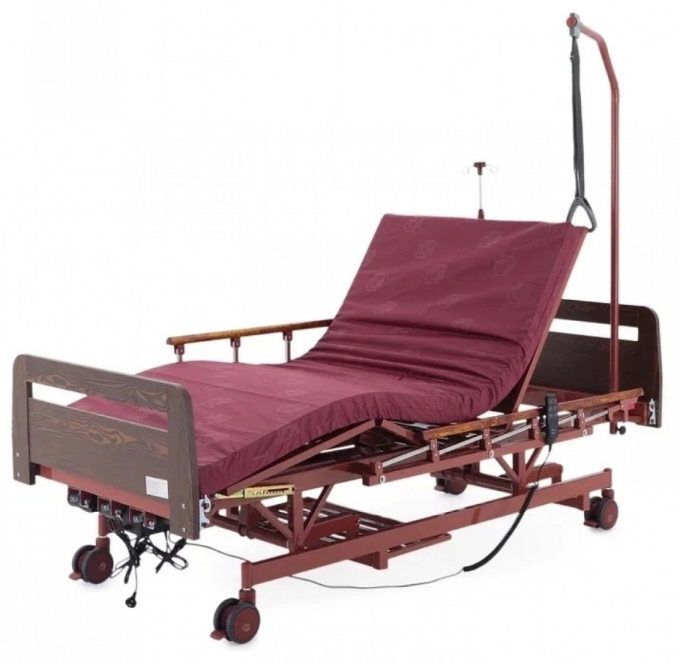 Медицинская кровать для лежачих больных электрическая MED-MOS DB-6 (ЛДСП кор., матрас, уголки, В)